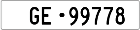 Trailer License Plate
